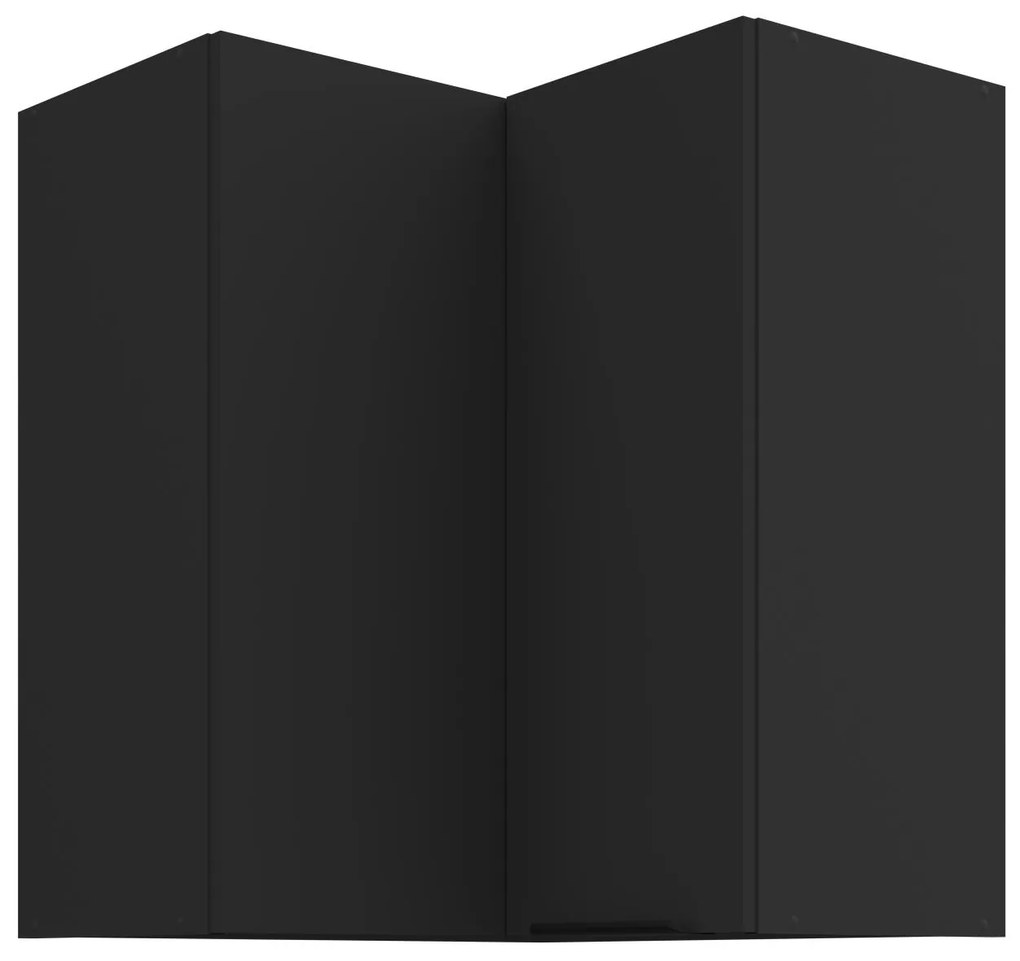 Κρεμαστό ντουλάπι γωνιακό Arianna 60x60 GN 72 2F-Μαύρο