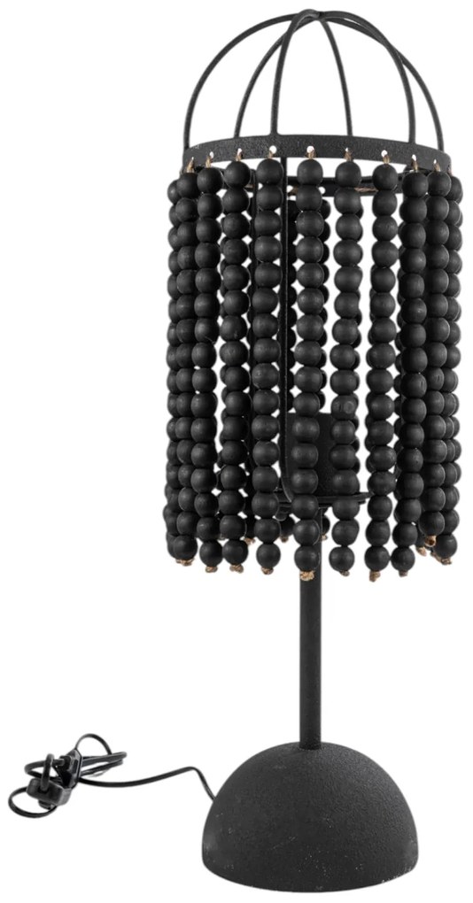 Φωτιστικό Επιτραπέζιο Μεταλλικό-Bamboo Μαύρο 19x19x33/61εκ. Zen Collection 25.16.51597