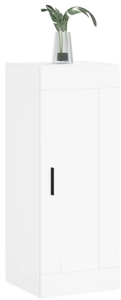 vidaXL Ντουλάπι Τοίχου Λευκό 34,5 x 34 x 90 εκ. από Επεξεργασμένο Ξύλο