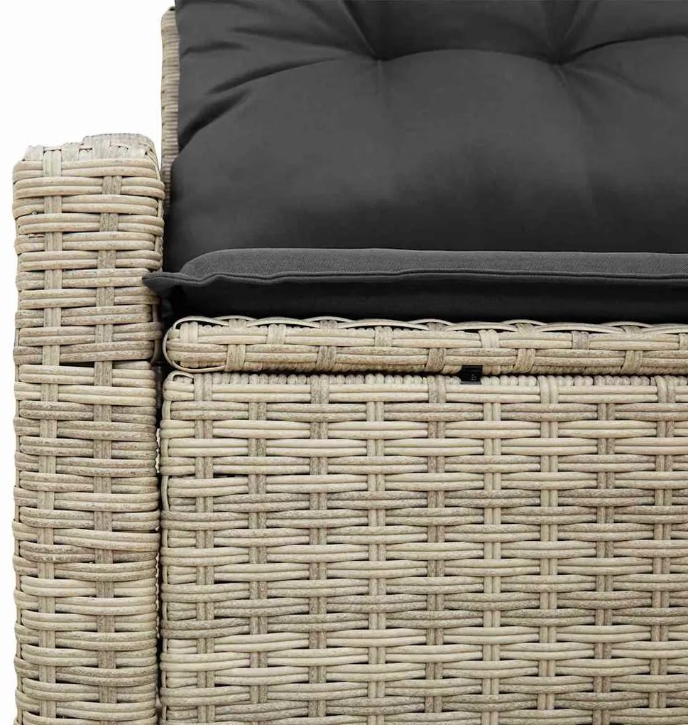 vidaXL Καναπές Κήπου με μαξιλάρι 123 x 62 x 69 εκ συνθετικό ρατάν