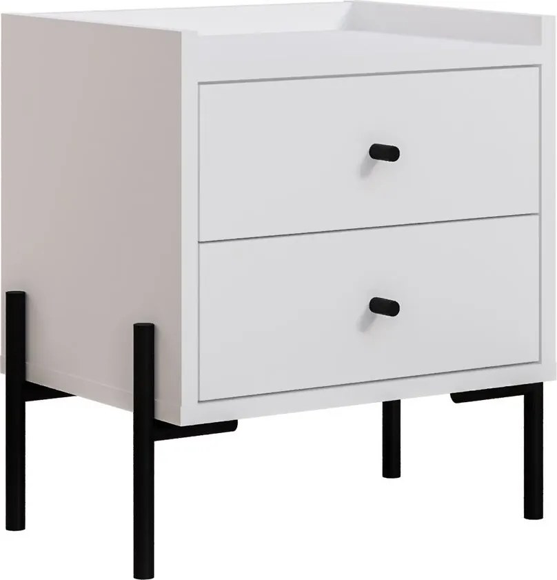 Nightstand Malta - White White