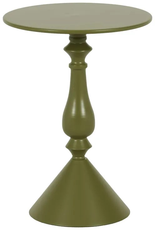 Βοηθητικό τραπέζι Lalou pakoworld μέταλλο σε λαδι απόχρωση Φ40x55εκ