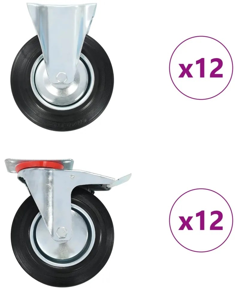 vidaXL Ρόδες 24 τεμ. 200 χιλ.