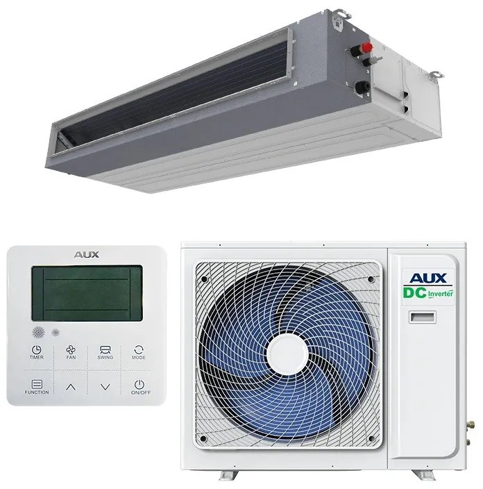 Κλιματιστικό αεραγωγών AUX AUMD-H36/NDR3HC + AL-H36/NDR3C2(U), 36000 BTU, 60 m2, R-32, Λευκό