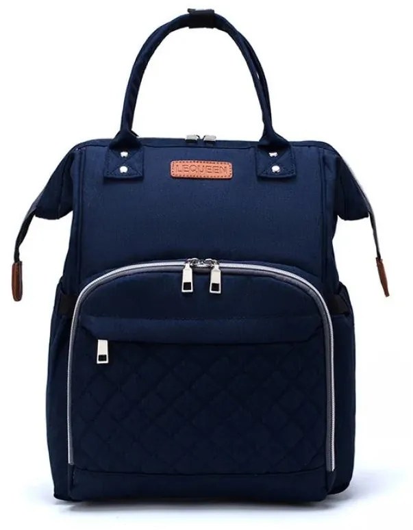 Τσάντα Μωρού Πλάτης Καπιτονέ B-564 38x30x20 Dark Blue Lequeen Ύφασμα