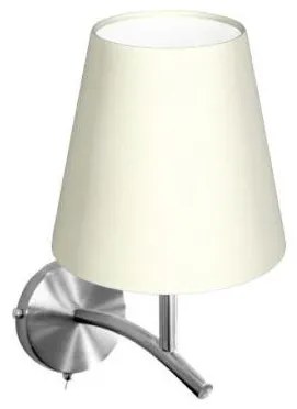 Απλίκα Φωτιστικό Τοίχου E27 IP20  Satin 17-01101-5 ΦOS_ME-17-01101-5-Νίκελ Ματ 17-01101-5