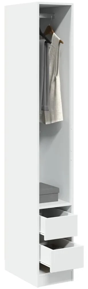 vidaXL Ντουλάπα Λευκή 30x50x200 εκ. από Επεξεργασμένο Ξύλο