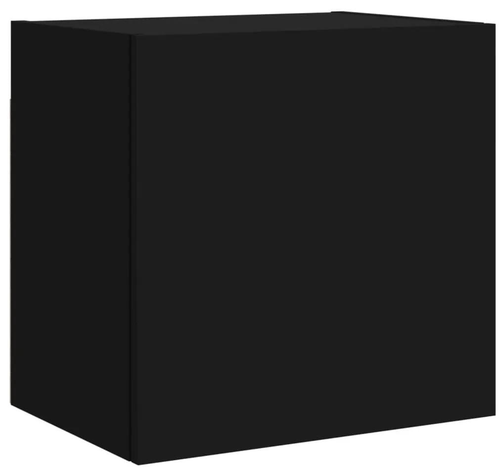Έπιπλο Τοίχου Τηλεόρασης Μαύρο 40,5x30x40 εκ. Επεξ. Ξύλο - Μαύρο