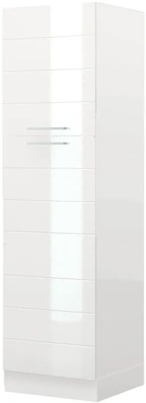 Επιδαπέδιο ντουλάπι ψηλό Hudson K21-60-2KF-Λευκό γυαλιστερό