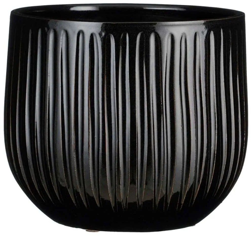 Κασπώ Pablo 1680-8 Ribble 25x25x20cm Black Supergreens Κεραμικό