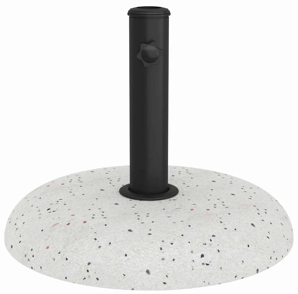 vidaXL Βάση ομπρέλας Λευκό και Μαύρο 45 x 45 x 40 cm