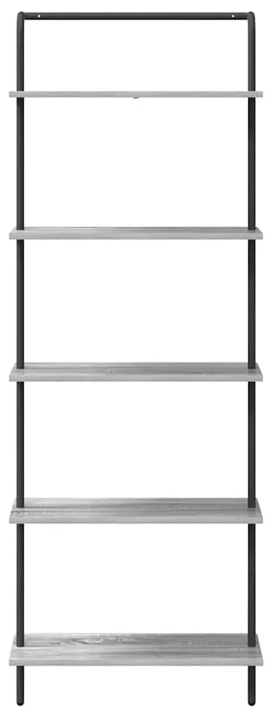vidaXL Ράφι Βιβλίων Γκρι sonoma 60 x 24 x 168 εκ. Επεξεργασμένο ξύλο