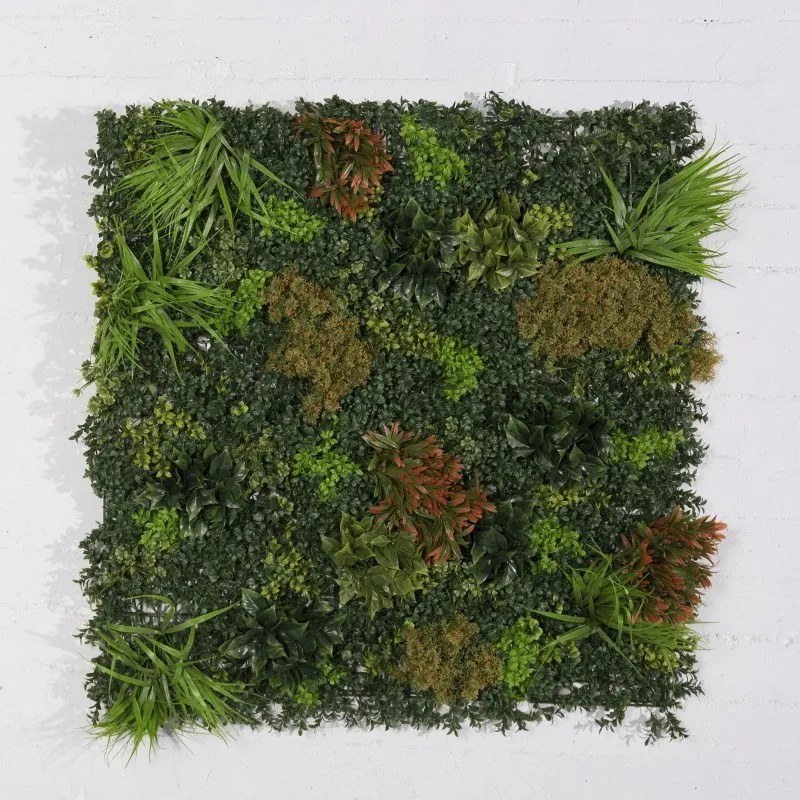 Supergreens Τεχνητή Φυλλωσιά Πυξάρι με Moss "Giardino" Πράσινη 100x100 εκ