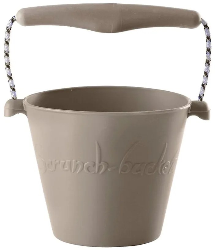 Κουβαδάκι από ανακυκλώσιμη σιλικόνη Warm Grey Scrunch