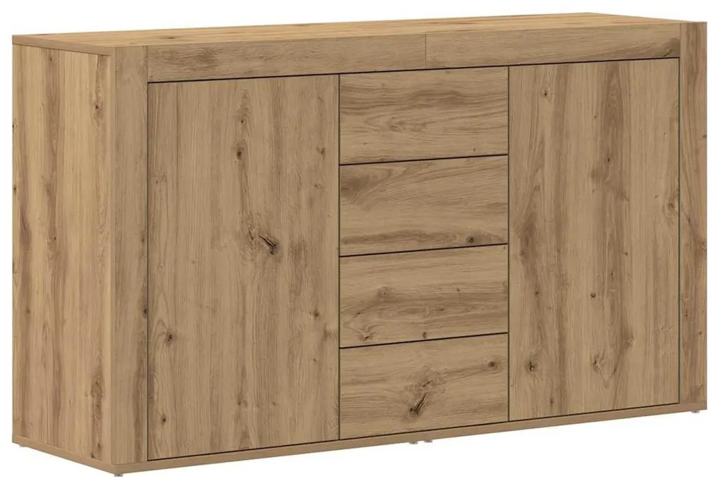 vidaXL Πλαϊνό γραφείο Artisan Oak 120 x 36 x 69 εκ Επεξεργασμένο ξύλο