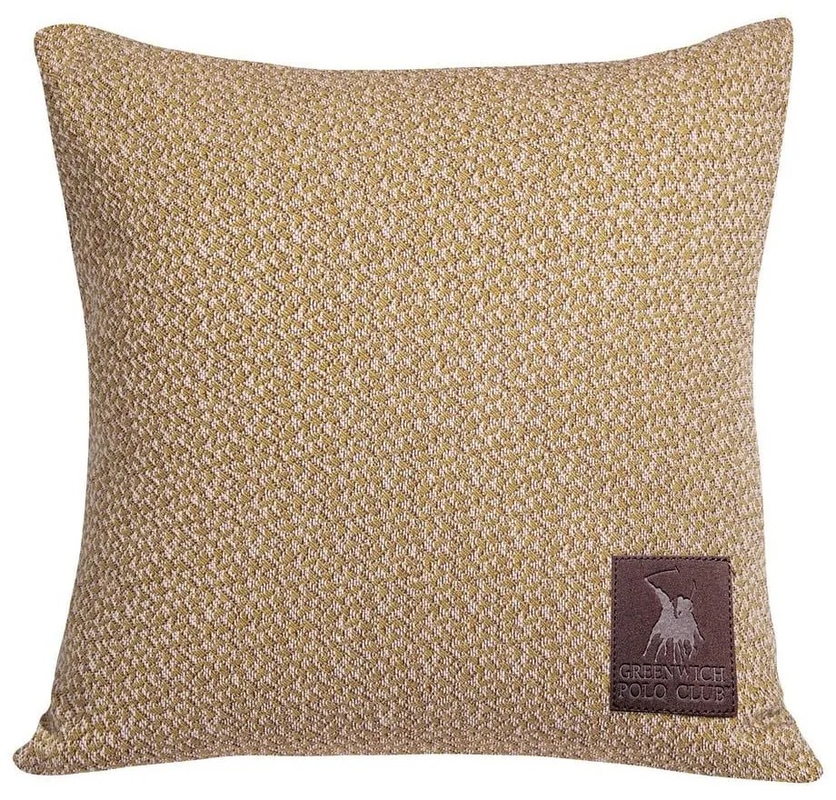 Διακοσμητικό Μαξιλάρι (Με Γέμιση) 2787 Gold Greenwich Polo Club 42Χ42 Cotton-Polyester