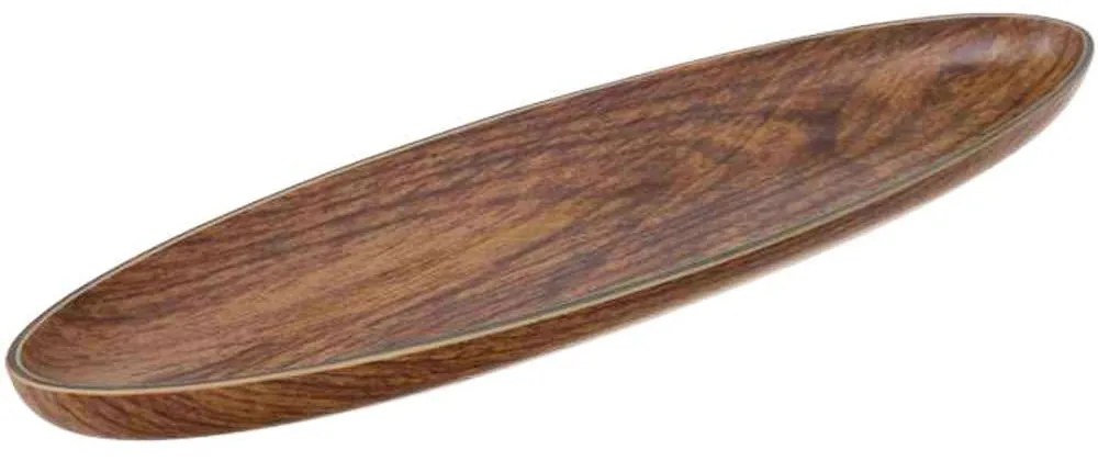Πιατέλα Οβάλ 10214 29x9x2cm Brown Evelin Polystyrene