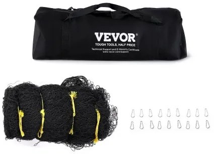 VEVOR Baseball Batting Netting, Professional Softball Baseball Batting Hitting Training Net, Practice Portable Pitching Cage Net with Door &amp; Carry Bag, Heavy Duty Enclosed PE Netting, 55FT (NET ONLY)