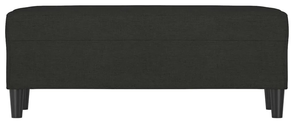 vidaXL Πάγκος Μαύρος 100x35x41 εκ. Υφασμάτινος