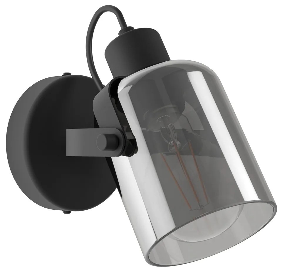 Φωτιστικό Σποτ Eglo 99052 BERREGAS Μαύρο Ματ (Black Mat)|Χρώμιο (Chrome)