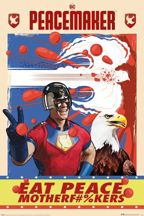 Αφίσα Peacemaker - Peacemaker & Eagly - Eat Peace, (61 x 91.5 cm)