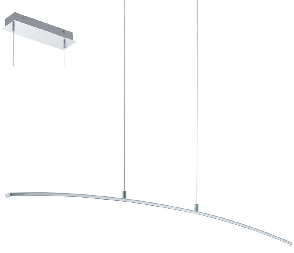 Φωτιστικό Οροφής Led Lasana 32048 White Eglo Aluminium, Polypropylene