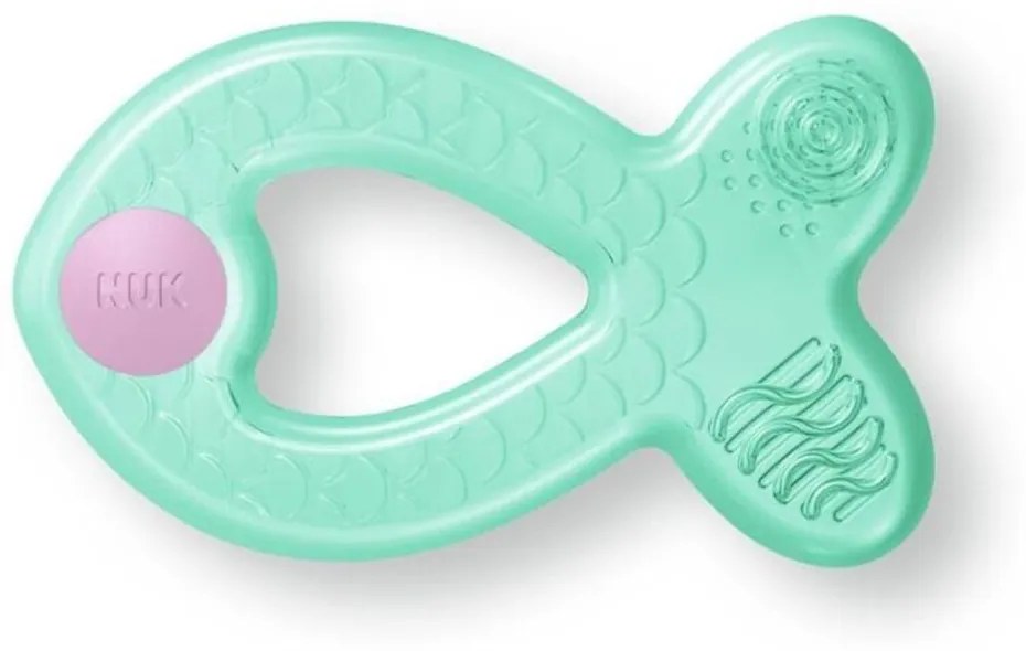 Μασητικό Οδοντοφυΐας Ψυγείου Extra Cool Fish 10256450 3 Μηνών Pink Nuk Silicone