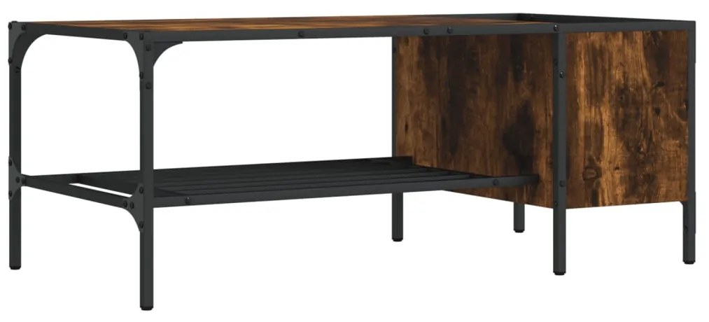 vidaXL Τραπεζάκι Σαλονιού με Ράφι Καπν. Δρυς 100x51x40 εκ. Επεξ. Ξύλο