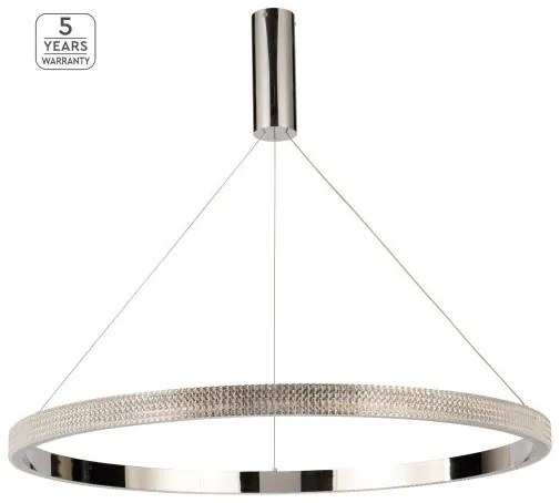 Κρεμαστό Φωτιστικό Οροφής LED 56W Χρώμιο Dimmable Amarylis 77-8164 Homelighting-77-8164-Χρώμιο 77-8164