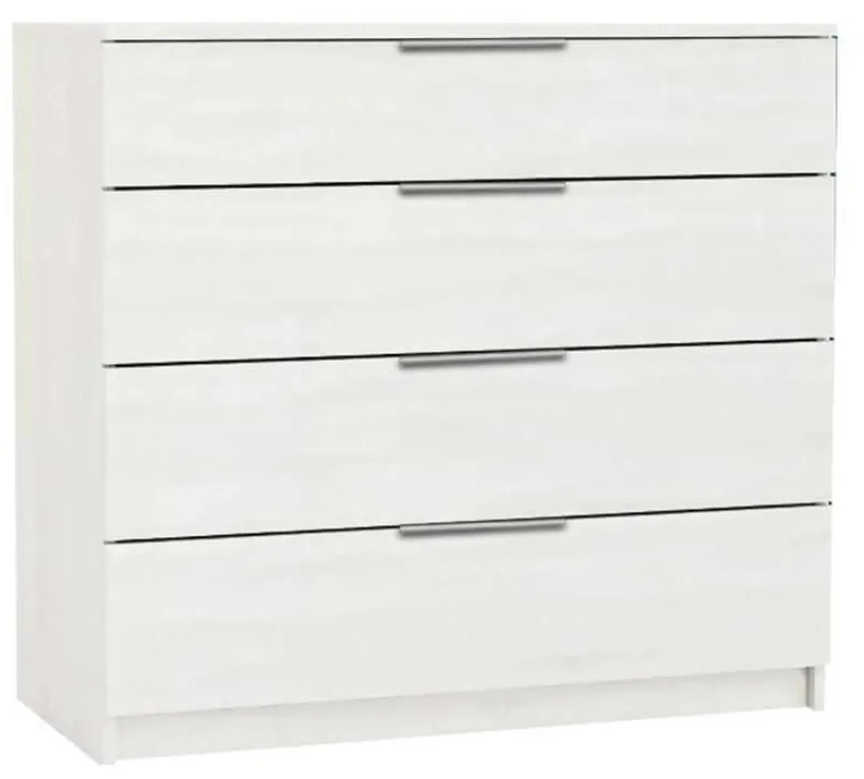 Συρταριέρα DRAWER 4-Σ 80x40x83cm Άσπρη
