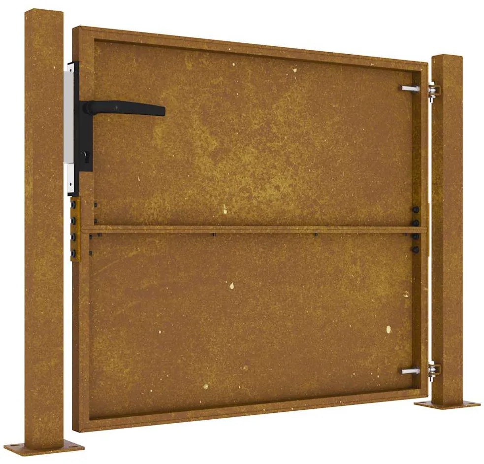 vidaXL Πύλη Κήπου 105x80 εκ. από Ατσάλι Corten