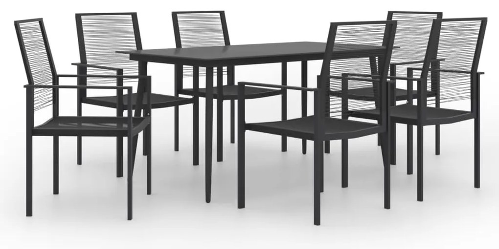 vidaXL Σετ Τραπεζαρίας Κήπου 7 Τεμαχίων