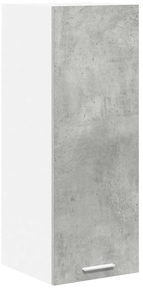 vidaXL Κρεμαστό ντουλάπι με πόρτα Riga 2 pcs Σκυρόδεμα Γκρι και Λευκό
