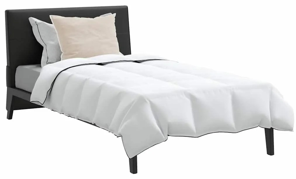 vidaXL Σετ Παπλωμάτων με μαξιλάρι 2 pcs Λευκό 135 x 200 cm Πούπουλο