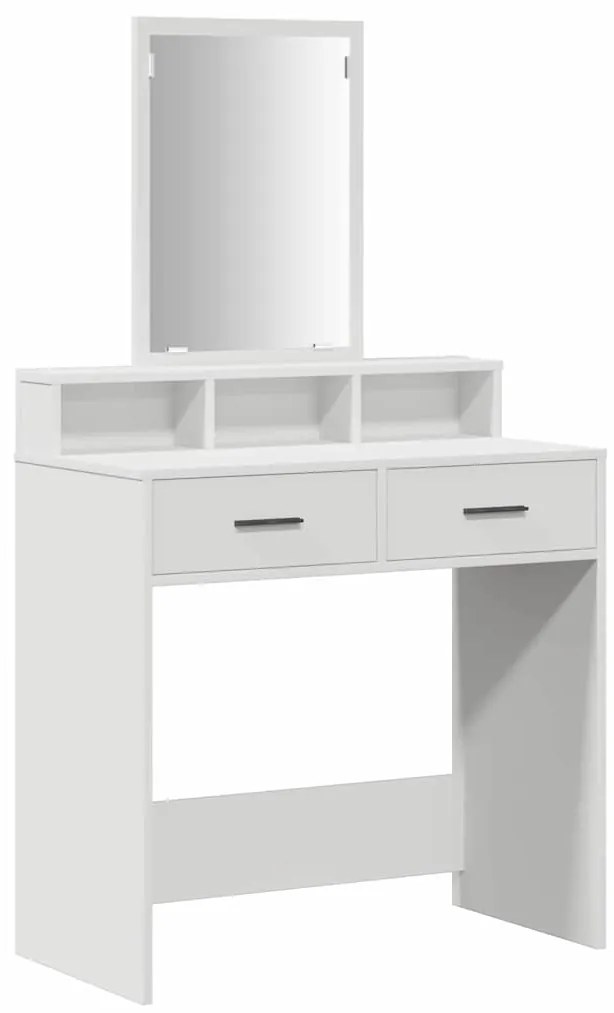 vidaXL Κομμό Υπνοδωματίου Λευκό 79 x 41 x 140 εκ. Επεξεργασμένο ξύλο