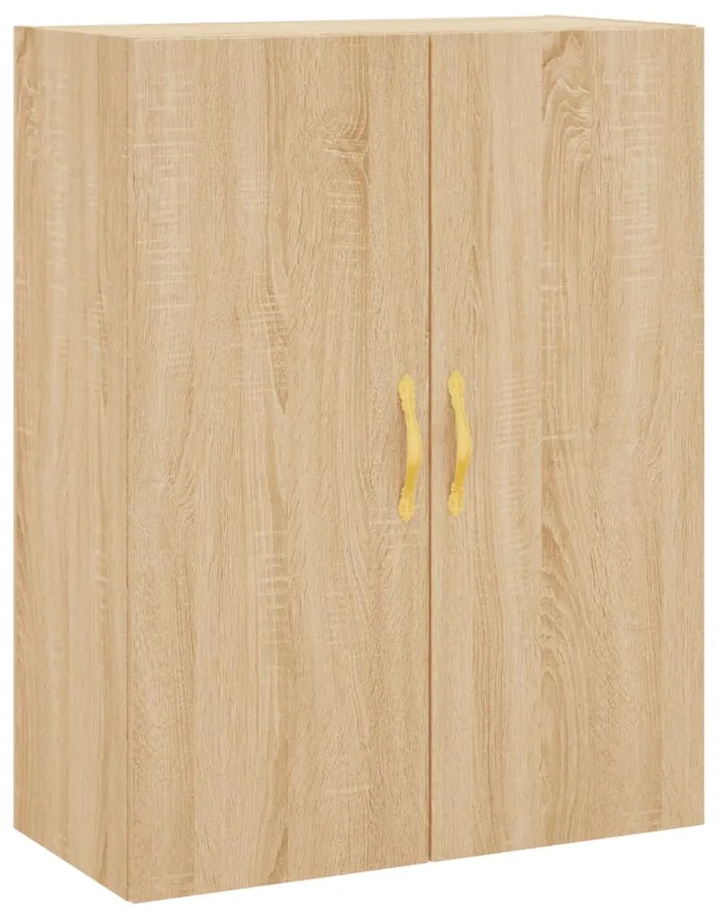 vidaXL Ντουλάπι Sonoma δρυς 69,5 x 34 x 180 εκ. από Επεξεργασμένο Ξύλο
