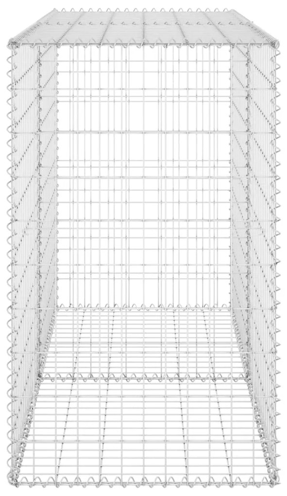 vidaXL Συρματοκιβώτιο Τοίχος 150x60x100 εκ. Γαλβαν.Χάλυβας + Καλύμματα