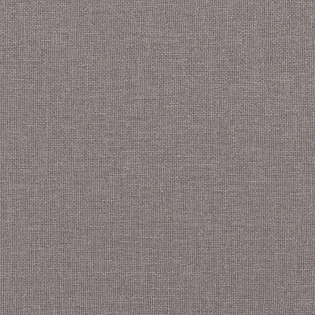 Κρεβάτι Boxspring με Στρώμα Taupe 100 x 200 εκ. Υφασμάτινο - Μπεζ-Γκρι