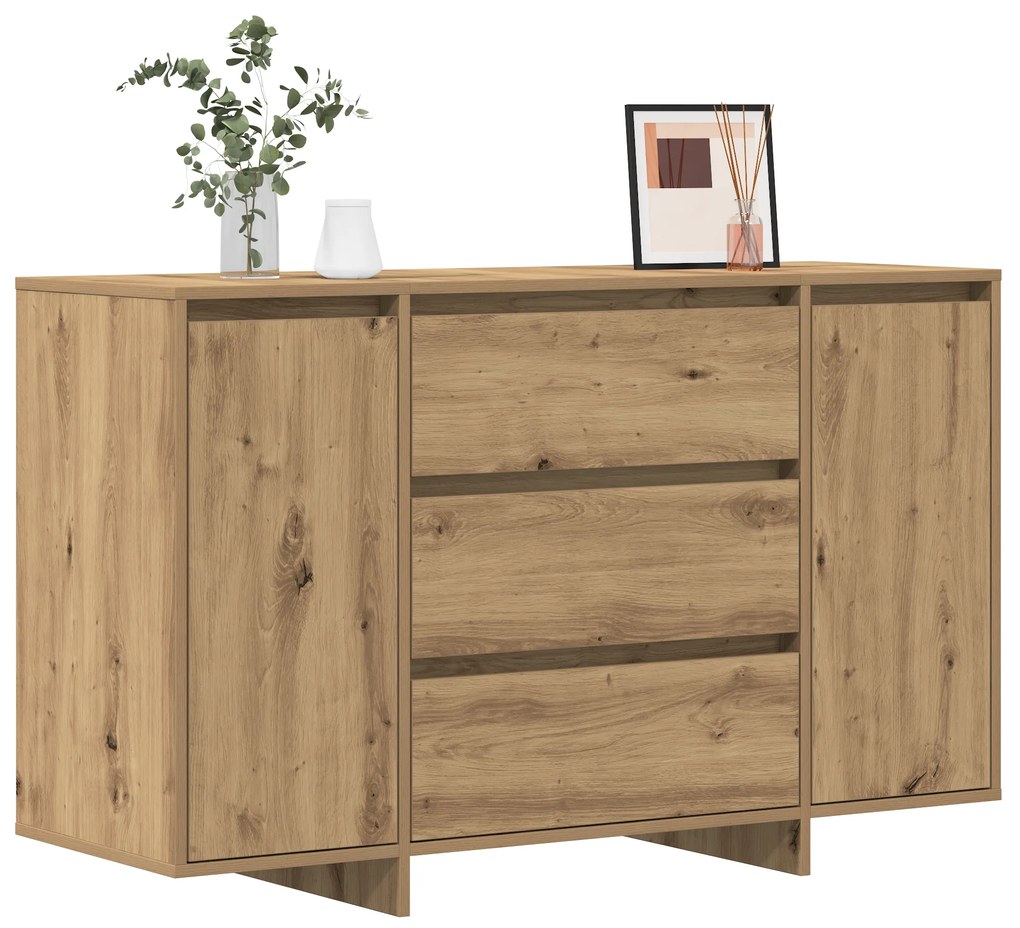 vidaXL Πλευρικός Ράφτης Artisan Δρυς 120x41x75 εκ. Επεξεργασμένο Ξύλο