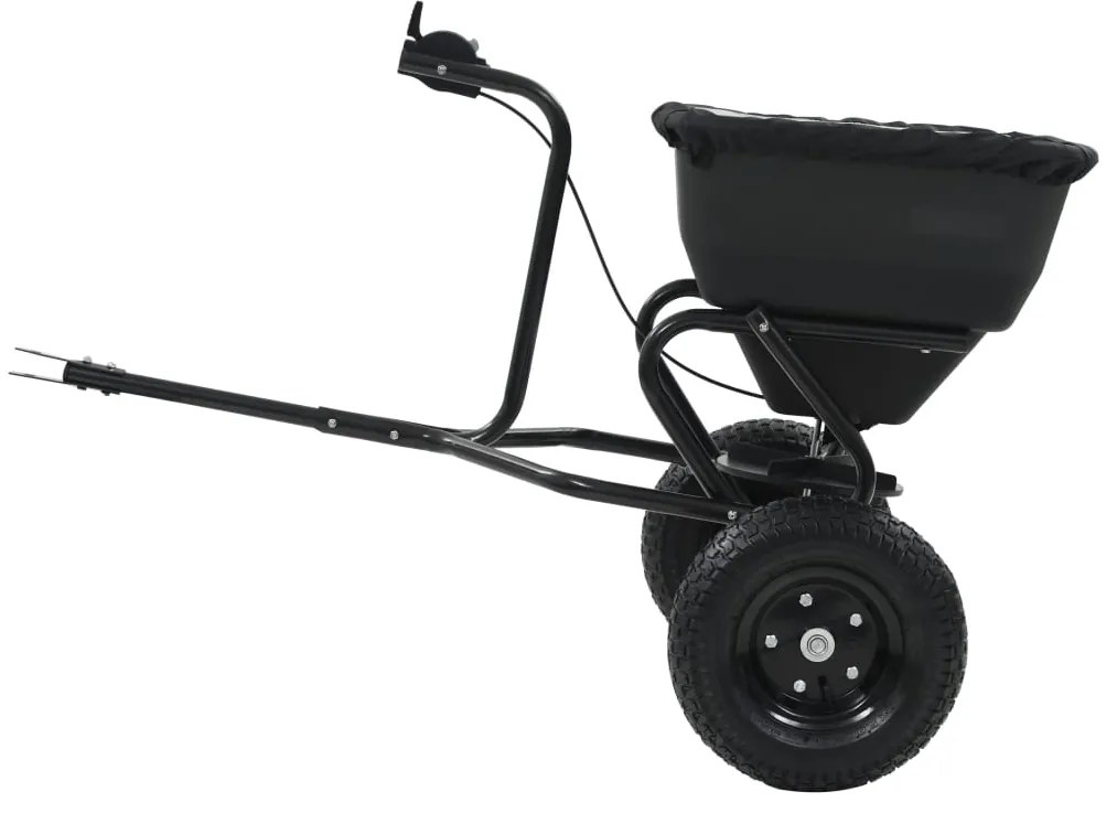 vidaXL Διανομέας Αλατιού Ελκόμενος 45 L 125x74x79 εκ. από PVC/Ατσάλι