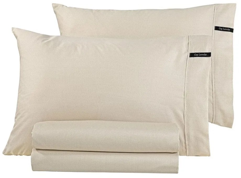 Μαξιλαροθήκες Minimal (Σετ 2τμχ) Natural Guy Laroche 50Χ70 100% Cotton Satin