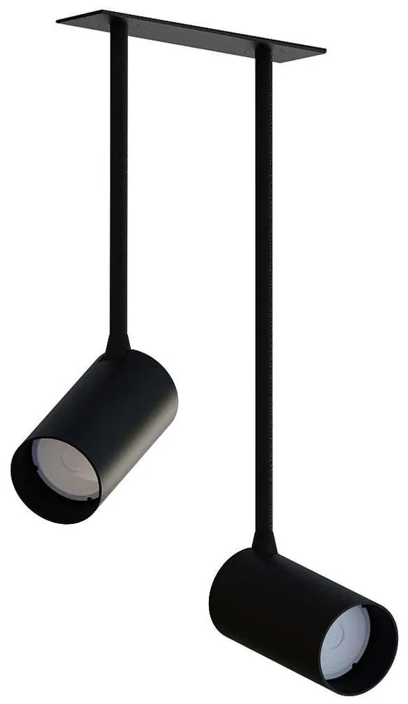 Φωτιστικό Οροφής - Σποτ Mono Surface Long 7740 2xGU10 10W Black Nowodvorski Metal, Plastic