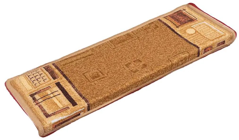vidaXL Πατάκια Σκάλας Αυτοκόλλητα 15 τεμ. Μπεζ 65x21x4 εκ.