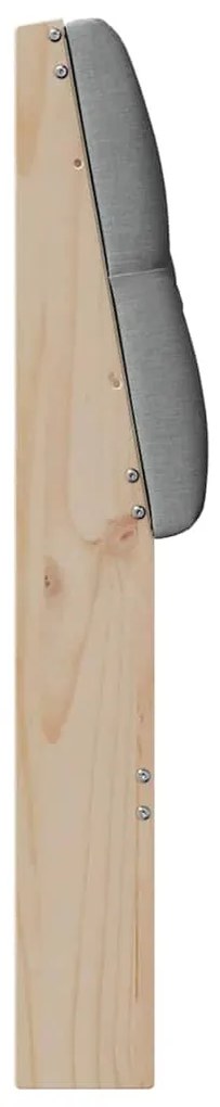 vidaXL Ταπετσαρισμένο κεφαλάρι Ανοιχτό γκρι 100 cm