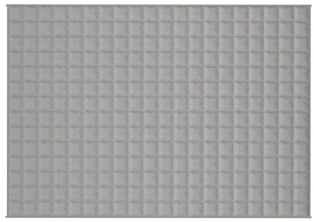 vidaXL Κουβέρτα Βαρύτητας Γκρι 137 x 200 εκ. 10 κ. Υφασμάτινη