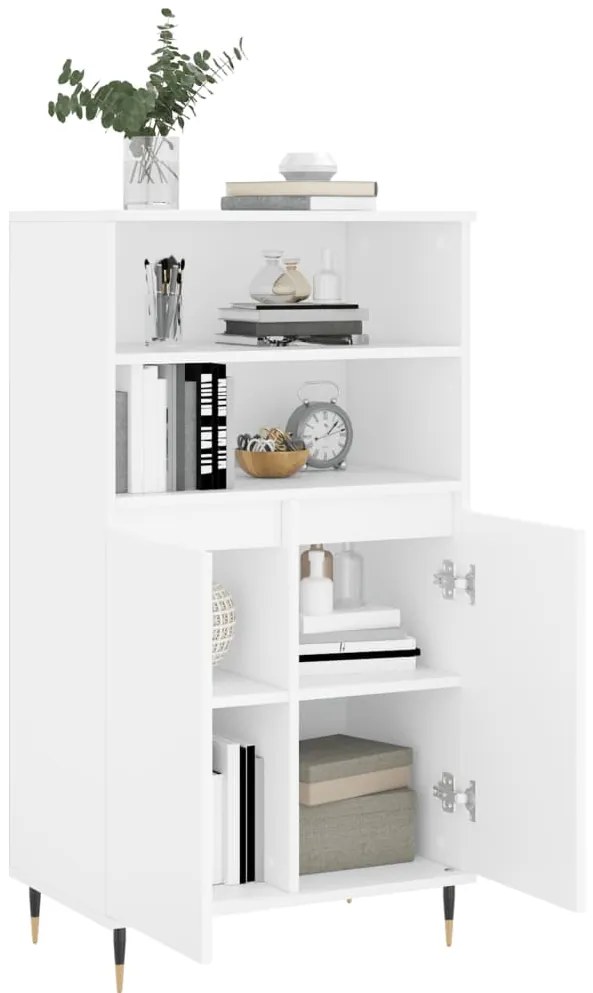 vidaXL Ντουλάπι Λευκό 60 x 36 x 110 εκ. από Επεξεργασμένο Ξύλο