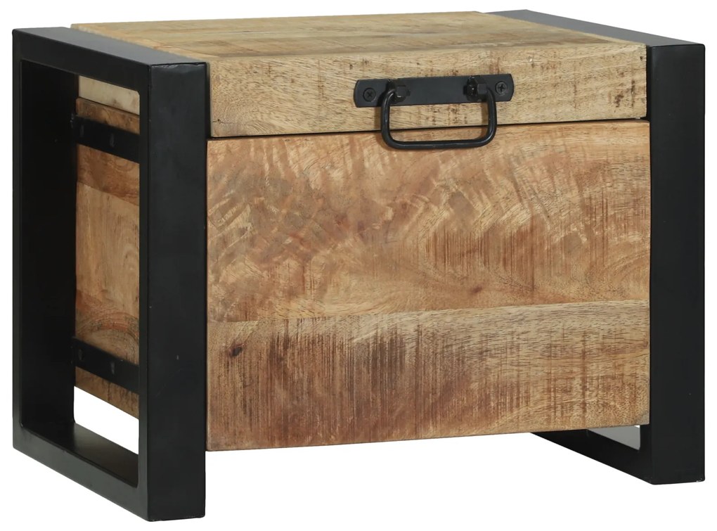 vidaXL Κουτιά αποθήκευσης 40x30x30cm από σκόρδο μάνγκο και μέταλλο