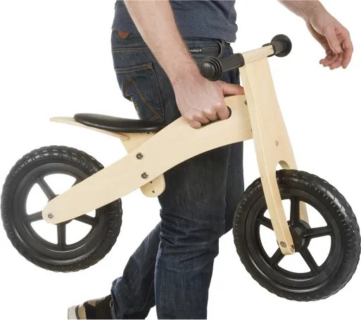 Loopfiets 12 Inch Junior Black/Blank