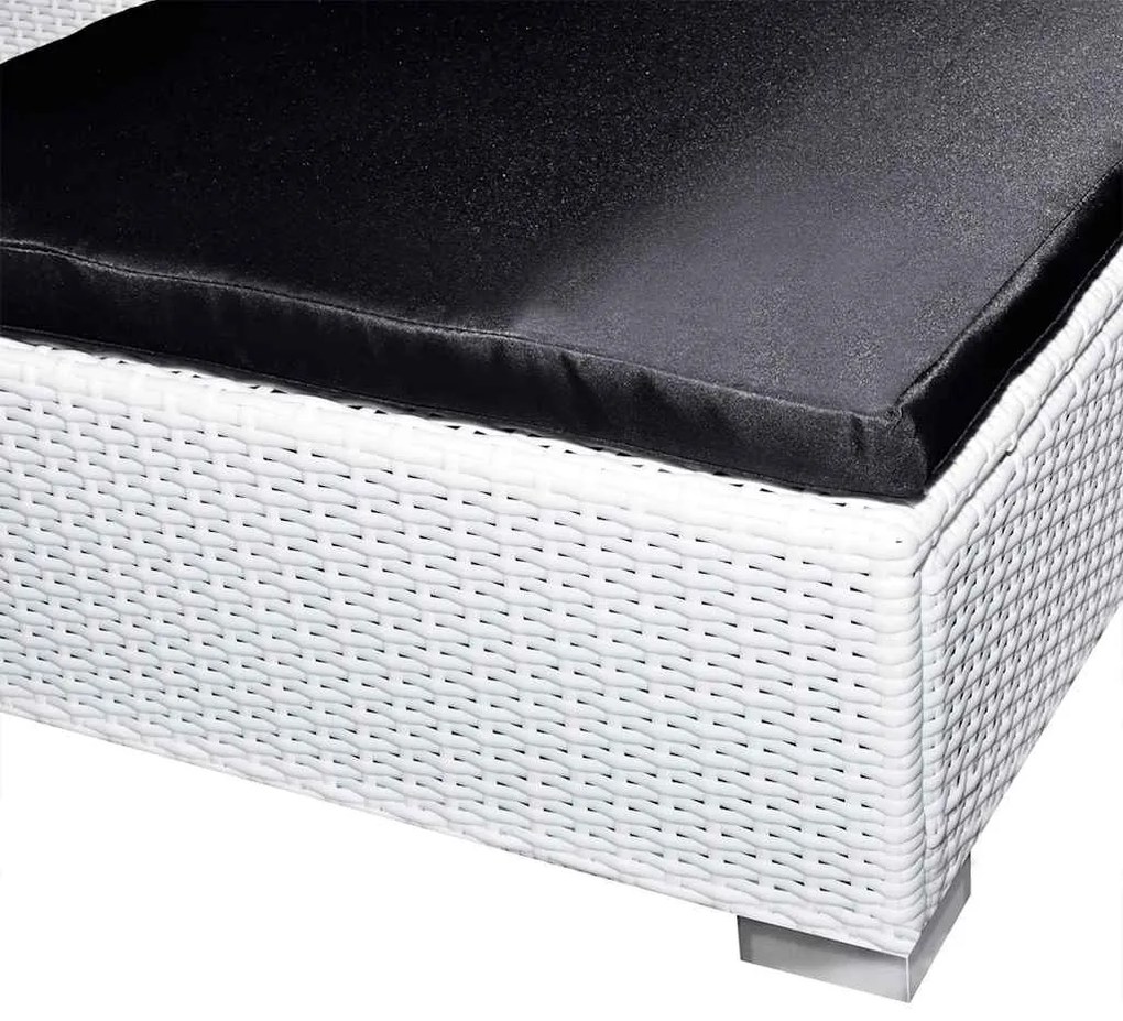 vidaXL Σαλόνι Κήπου 8 Τεμαχίων Λευκό από Συνθετικό Ρατάν με Μαξιλάρια