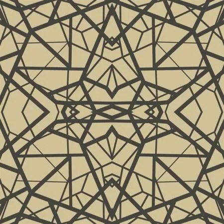 Αυτοκόλλητη Ταπετσαρία Shatter Geometric Gold/Black Peel KAL.RMK10688